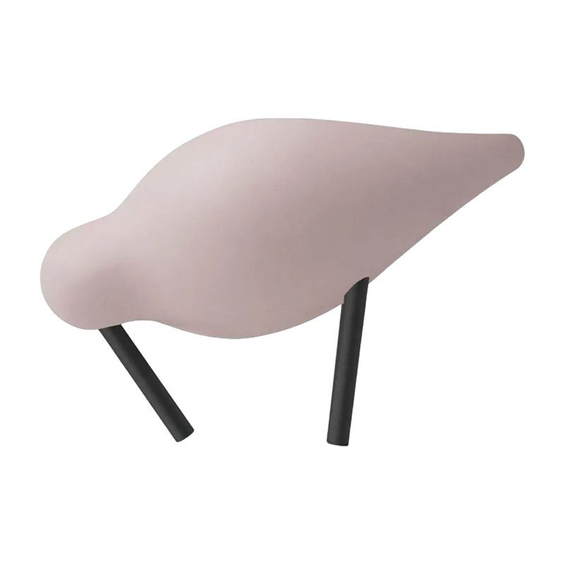 Oiseau en chêne rose et pieds en acier noirs S Shorebird Rose - Normann Copenhagen - The Cool Republic