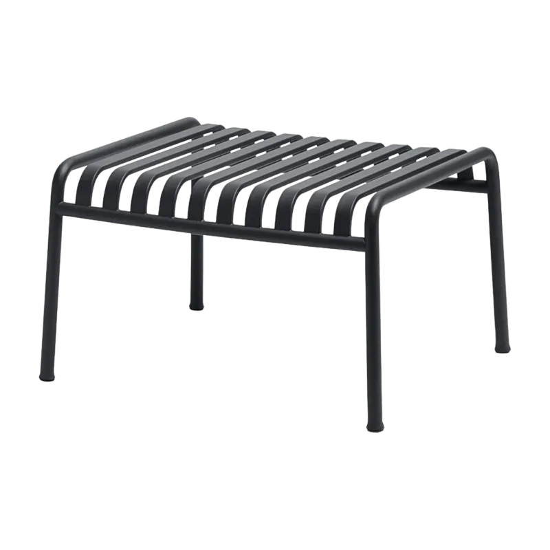 Ottoman de jardin en métal anthracite Palissade - HAY - The Cool Republic