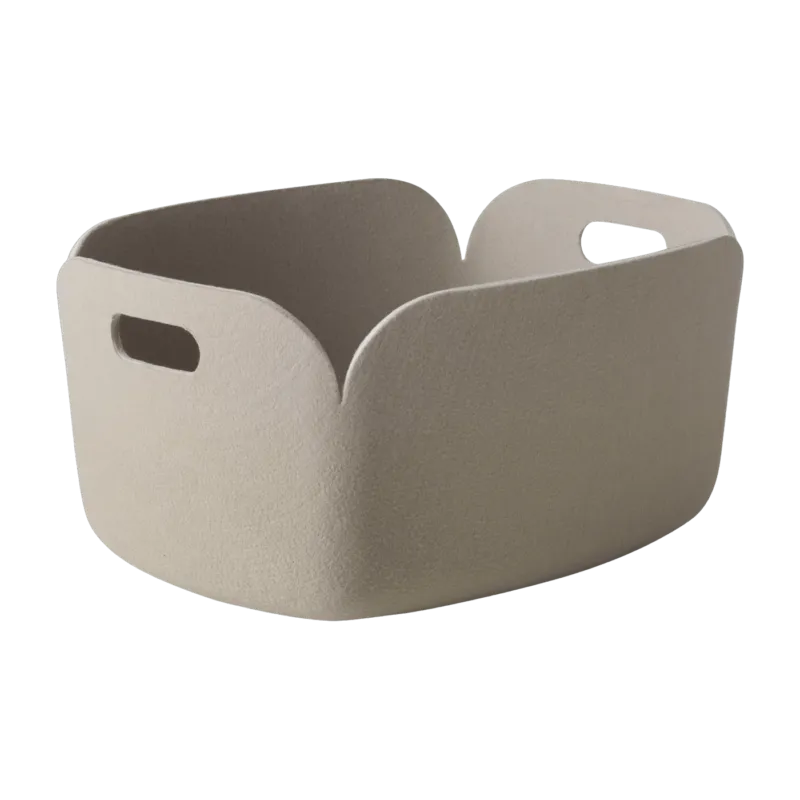 Panier de rangement recyclé sable Restore - Muuto - The Cool Republic