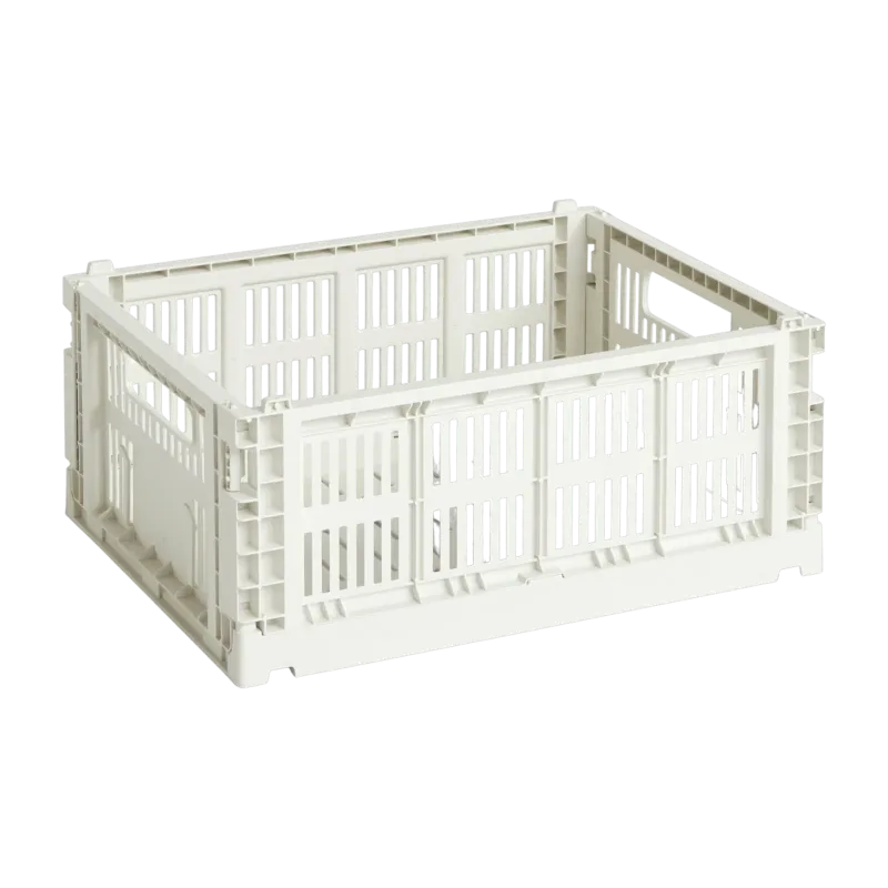 Panier en matière recyclée blanc M Colour Crate - HAY - The Cool Republic