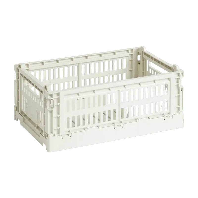 Panier en matière recyclée blanc S Colour Crate - HAY - The Cool Republic