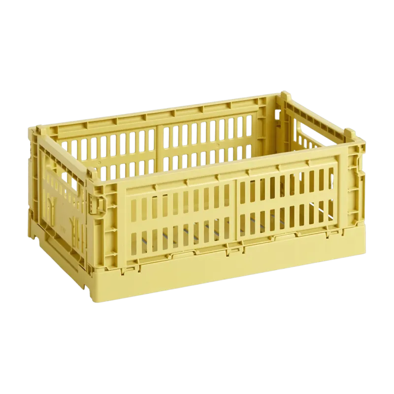 Panier en matière recyclée jaune S Colour Crate - HAY - The Cool Republic