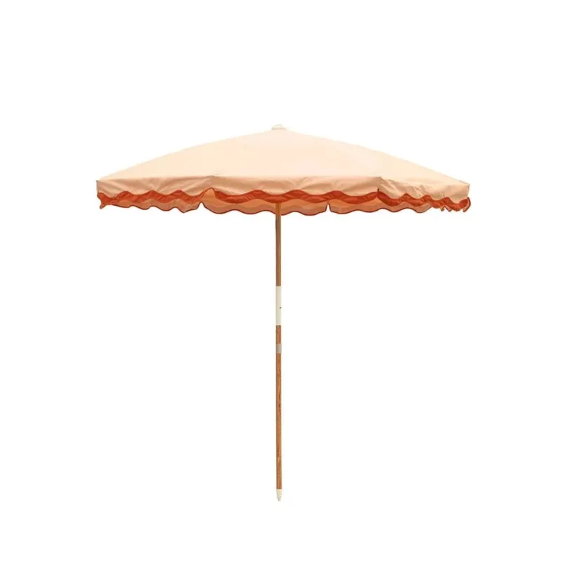 Parasol rond en tissu rose Rivie Pink 200cm Amalfi - Business & Pleasure - The Cool Republic