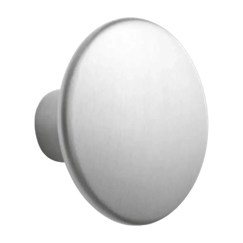 Patère ronde en aluminium gris 5 cm Dots - Muuto - The Cool Republic