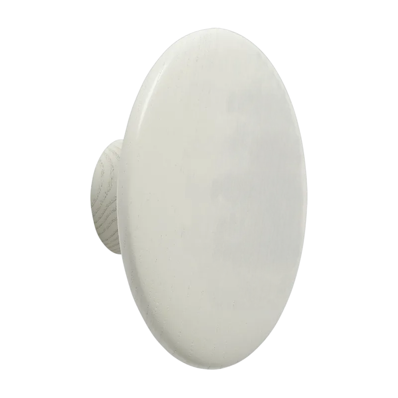 Patère ronde en bois off-white 13 cm The Dots - Muuto - The Cool Republic