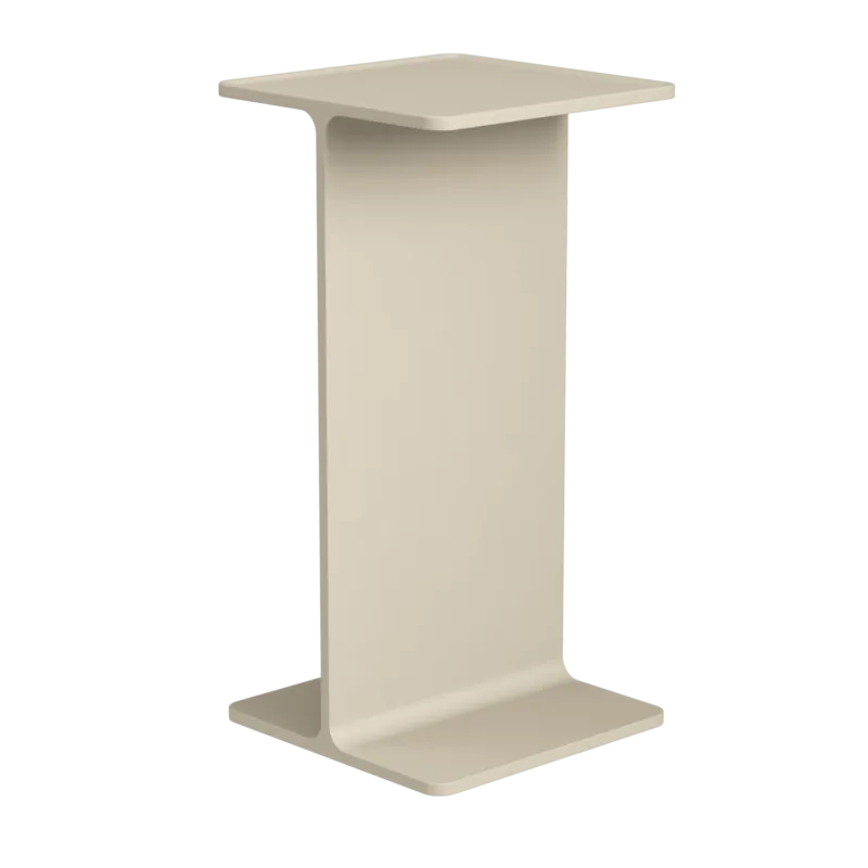 Pedestal en aluminium beige 15x30cm Museum - String furniture - The Cool Republic