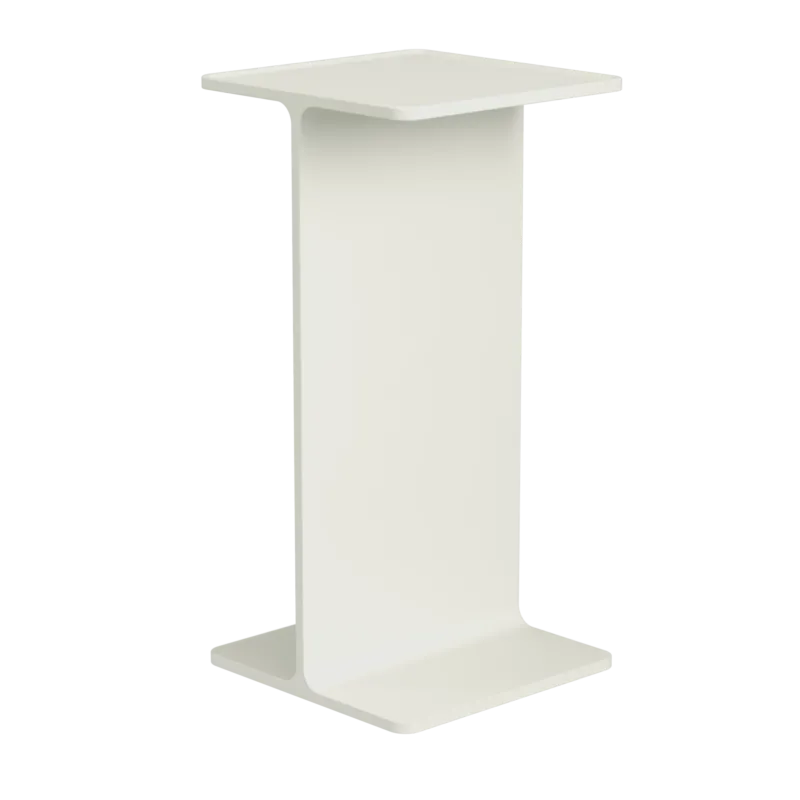 Pedestal en aluminium blanc 15x30cm Museum - String furniture - The Cool Republic