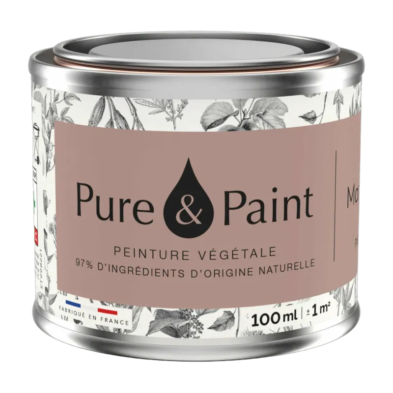Peinture végétale velouté Marron glacé 100ML - Pure & Paint - The Cool Republic