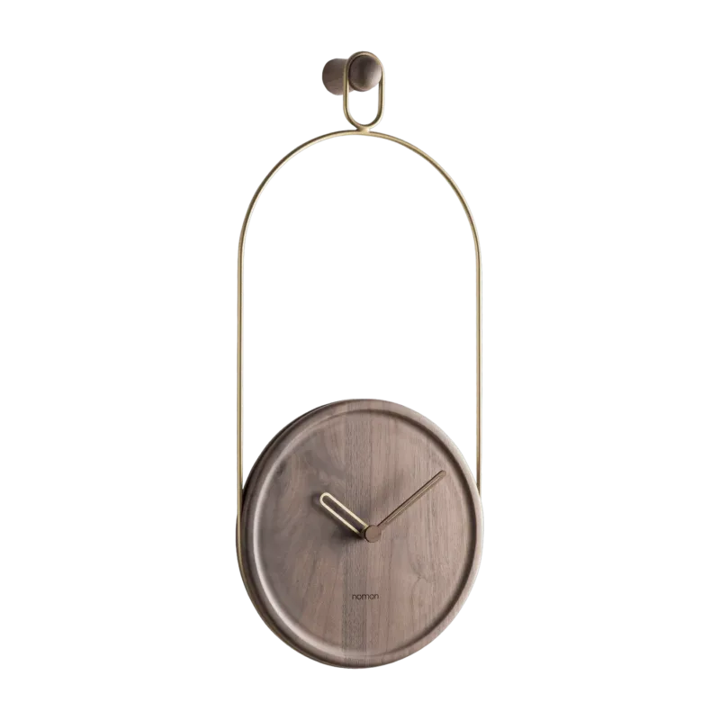 Pendule en noyer et laiton Eslabón G - Nomon - The Cool Republic