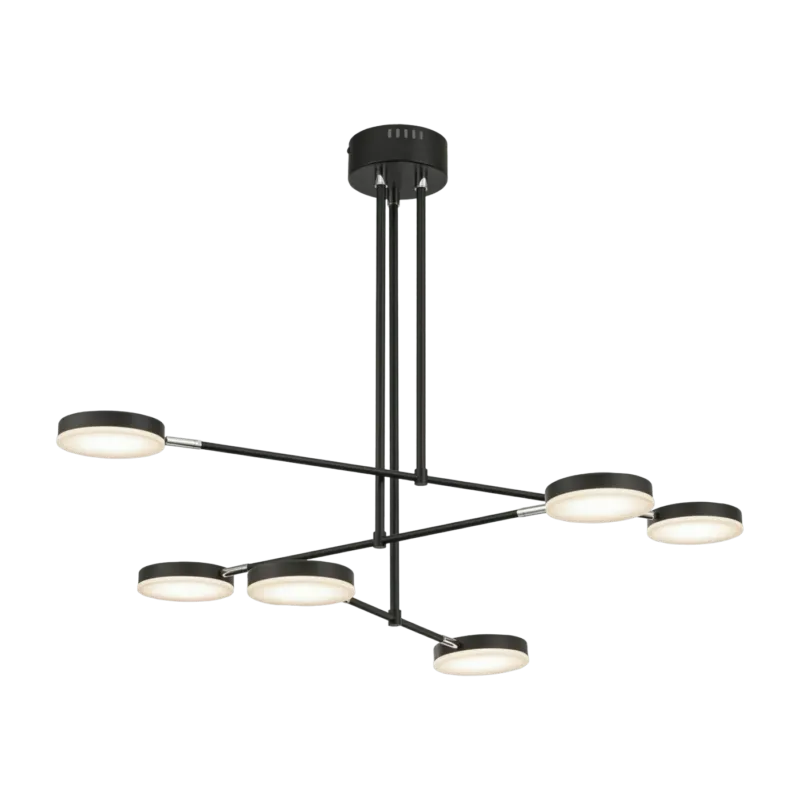 Petit lustre en métal noir Fad - Maytoni - The Cool Republic