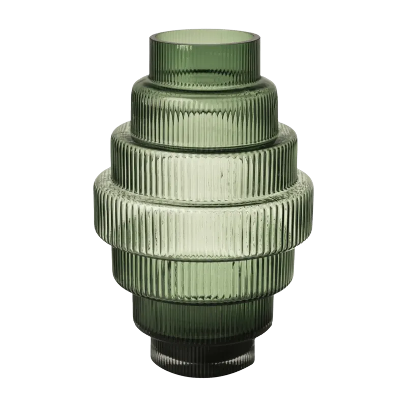 Petit vase en verre vert Steps - Pols Potten - The Cool Republic