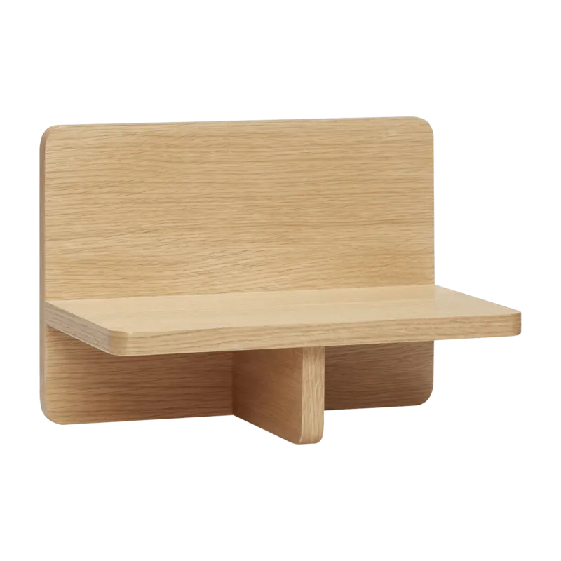 Petite étagère murale en bois de chêne - Hübsch - The Cool Republic