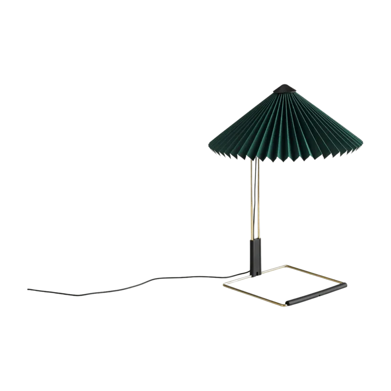 Petite lampe de table verte et laiton 30 x 38 cm Matin - HAY - The Cool Republic