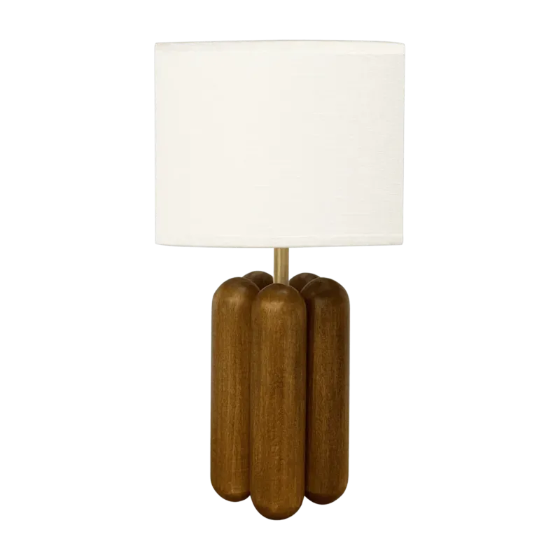 Petite lampe en bois et lin Charlotte - Cosin Paris - The Cool Republic