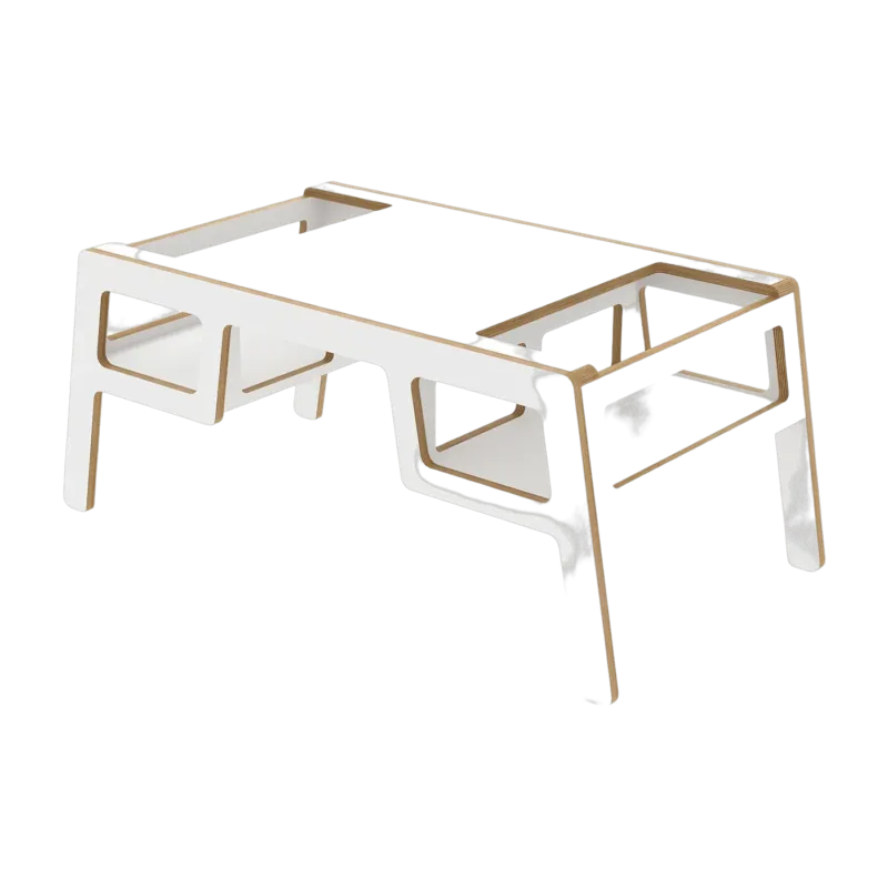 Petite table blanche double Flex - Nuki Shop - The Cool Republic