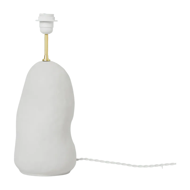 Pied de lampe en céramique blanc 14 x 44,3 cm Hebe - Ferm Living - The Cool Republic