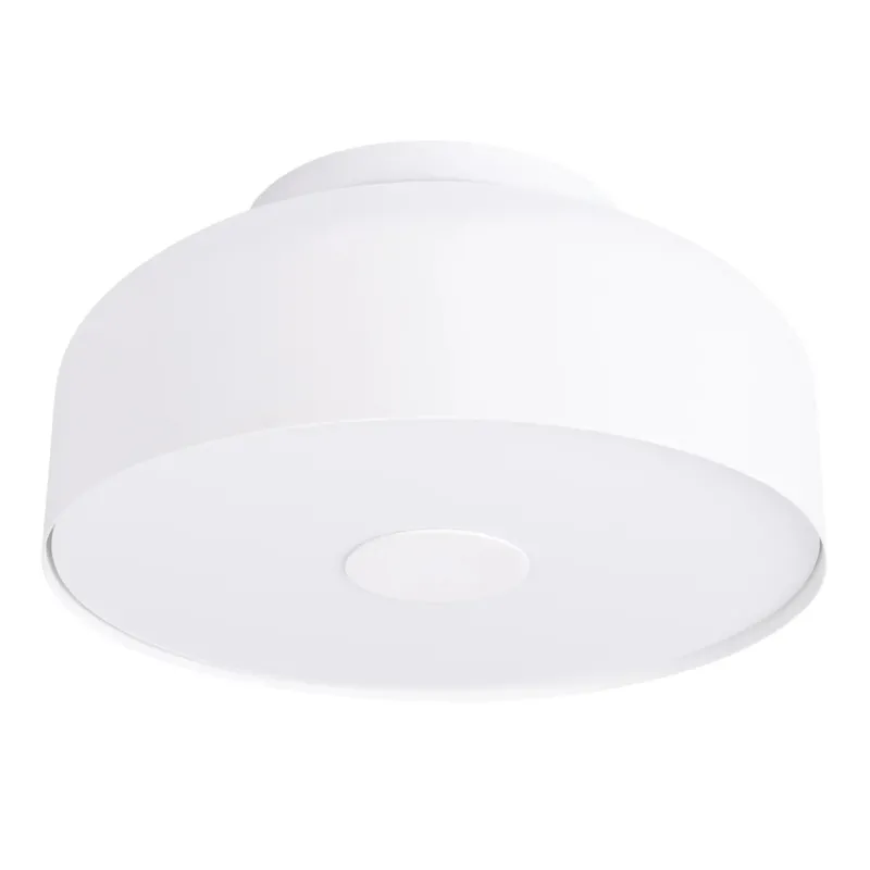 Plafonnier en acier blanc 30x15cm Omiq - Sollux - The Cool Republic