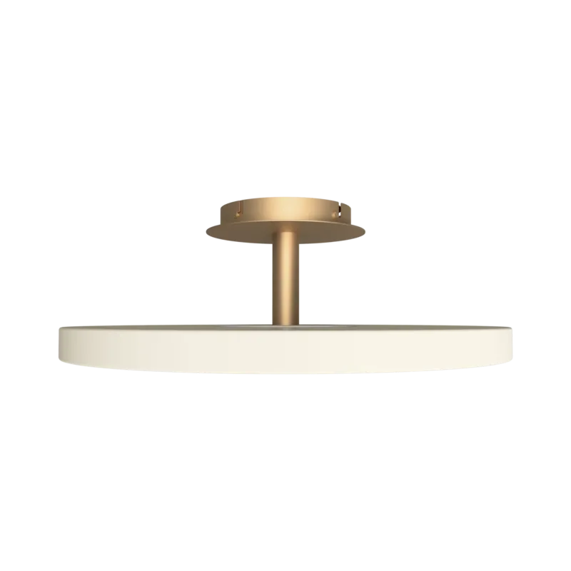 Plafonnier en acier blanc perle 43x17cm Asteria - Umage - The Cool Republic