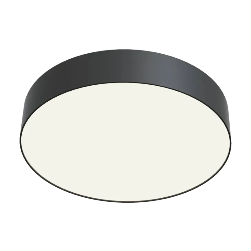 Plafonnier en aluminium et plastique noir 30 x 5,5 cm Zon - Maytoni - The Cool Republic