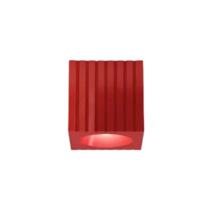 Plafonnier en céramique rouge 22cm Metra - Ferroluce - The Cool Republic