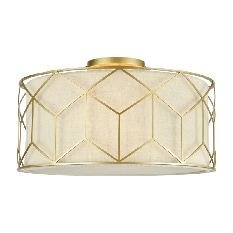 Plafonnier en métal doré 43 cm Messina - Maytoni - The Cool Republic