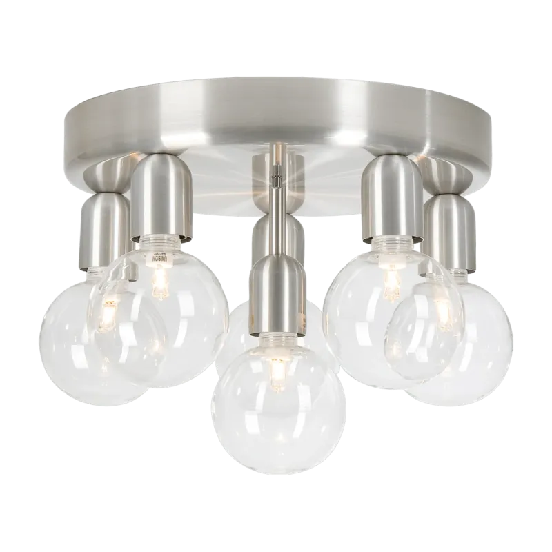 Plafonnier en métal silver 32 cm Regal - Belid - The Cool Republic