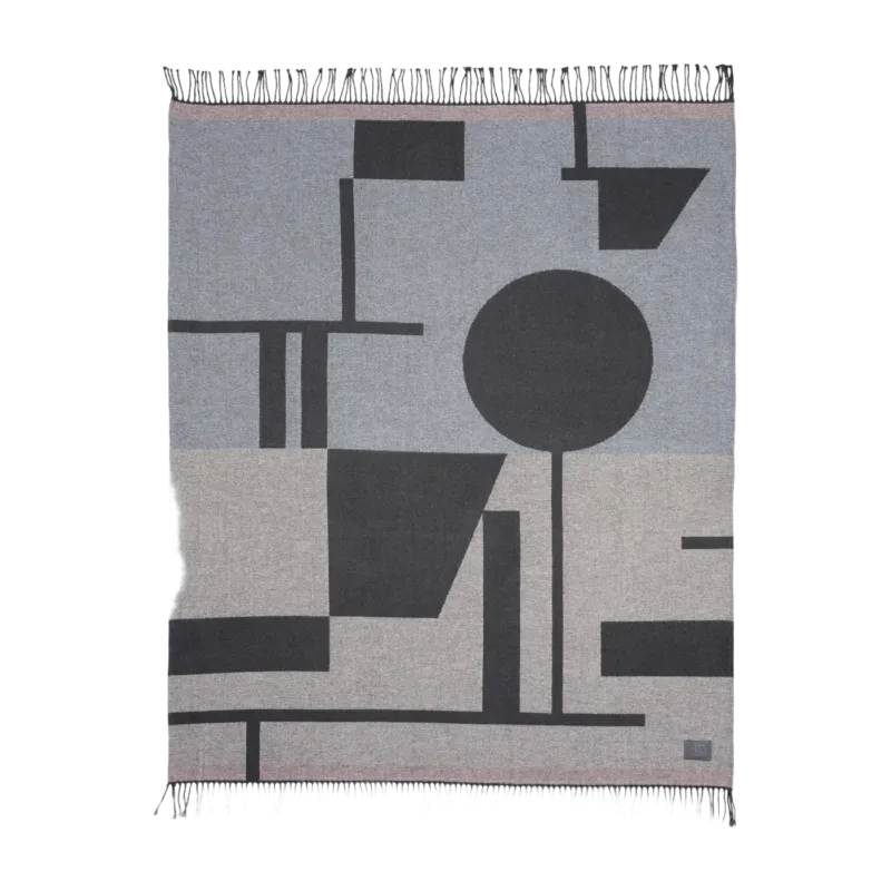 Plaid en coton gris Bauhaus - Mette Ditmer - The Cool Republic