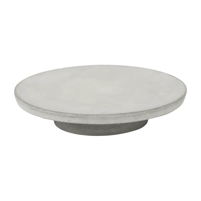 Plat à gâteau en béton gris clair 26 x 5 cm - Serax - The Cool Republic