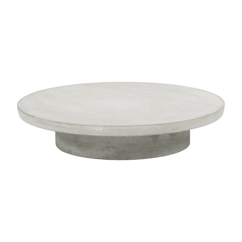 Plat à gâteau en béton gris clair 33 x 7 cm - Serax - The Cool Republic
