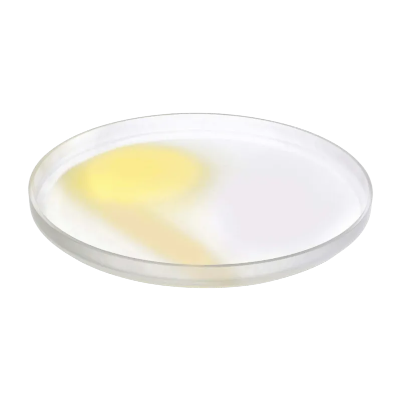 Plat de service jaune et beige 35cm Pigmento - Nude Glass - The Cool Republic