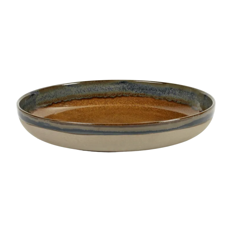 Plat en grés marron 32cm Surface - Serax - The Cool Republic