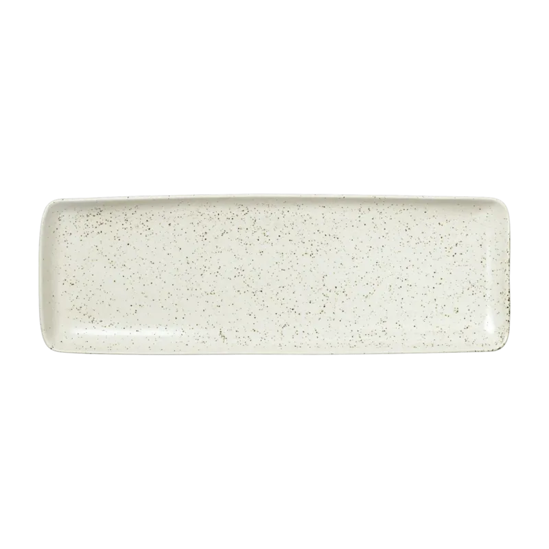 Plat rectangulaire en grès crème 35 cm Nordic Vanilla - Broste Copenhagen - The Cool Republic
