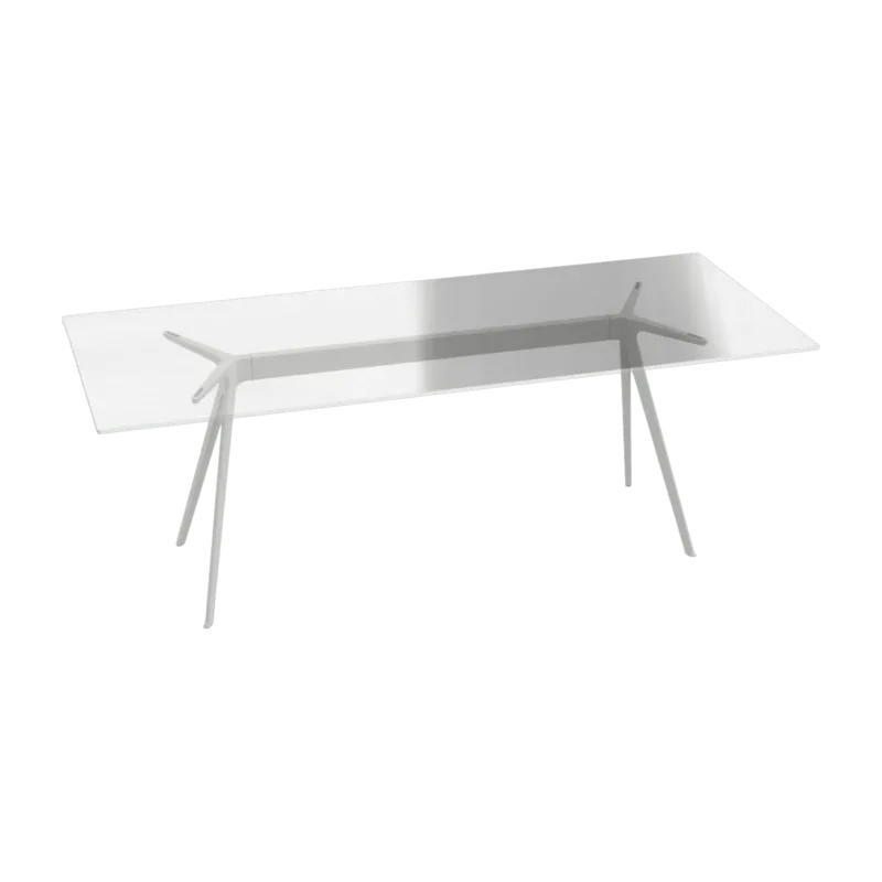 Plateau de table en verre blanc 205x85 cm Baguette - Magis - The Cool Republic