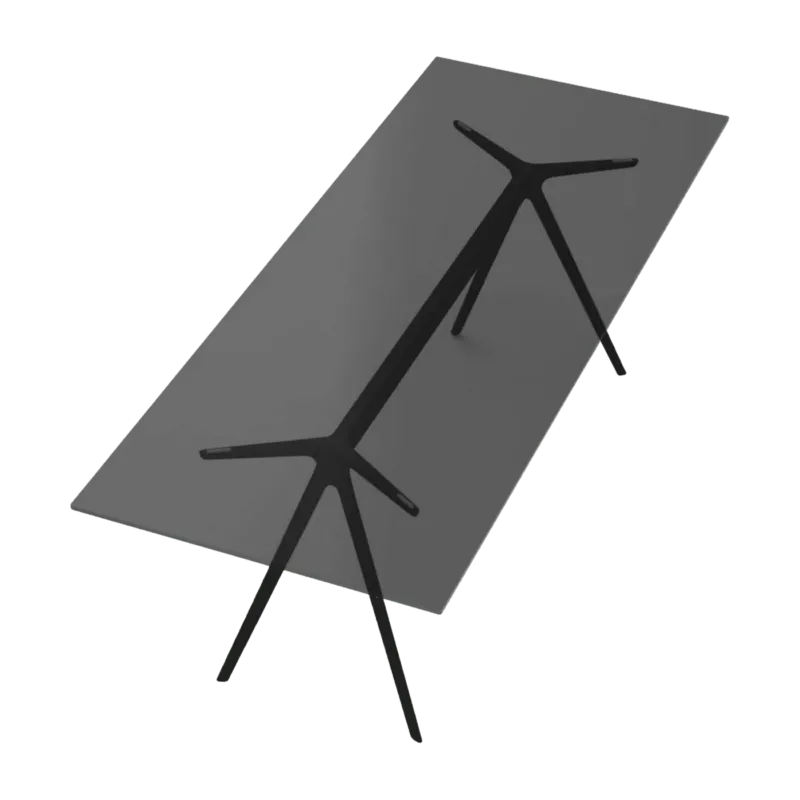 Plateau de table en verre noir 205x85 cm Baguette - Magis - The Cool Republic
