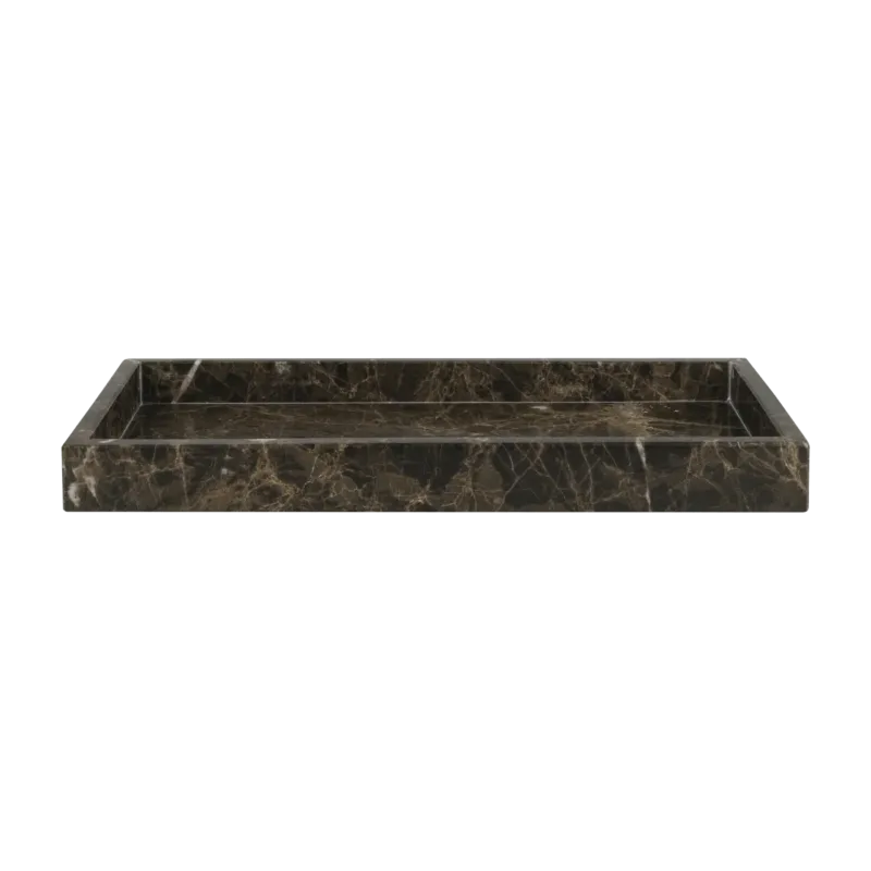 Plateau décoratif en marbre marron Marble - Mette Ditmer - The Cool Republic