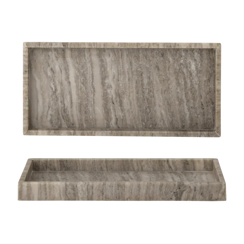 Plateau en marbre marron 38x18x3cm Majsa - Bloomingville - The Cool Republic