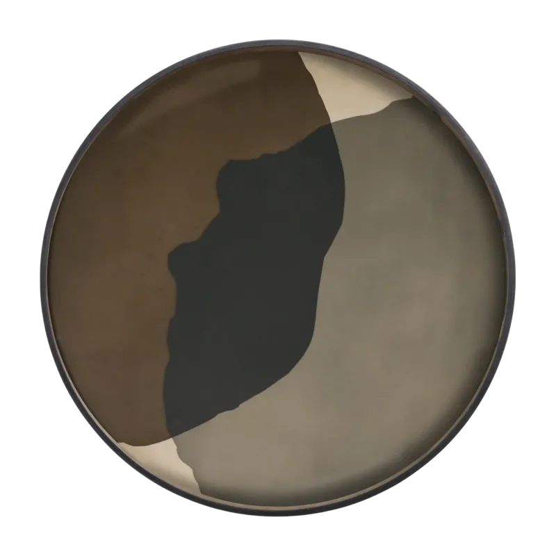 Plateau en verre foncé XL Translucent Silhouettes - Ethnicraft Accessories - The Cool Republic