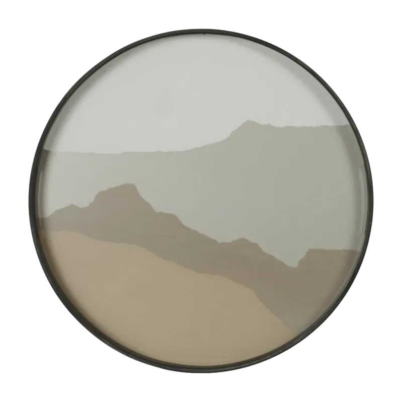 Plateau en verre rond Sand Wabi Sabi S - Ethnicraft Accessories - The Cool Republic