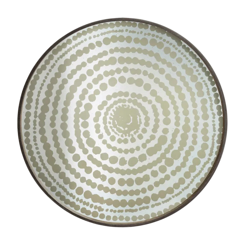 Plateau rond en miroir Gold Beads - Ethnicraft Accessories - The Cool Republic
