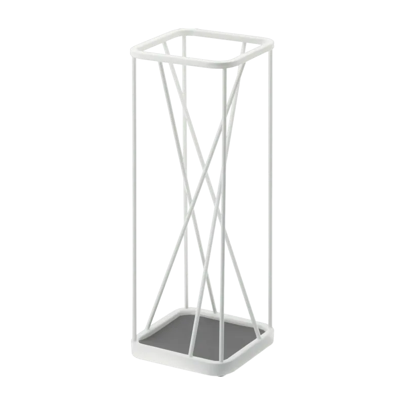 Porte-parapluie en acier blanc Nine - Yamazaki - The Cool Republic