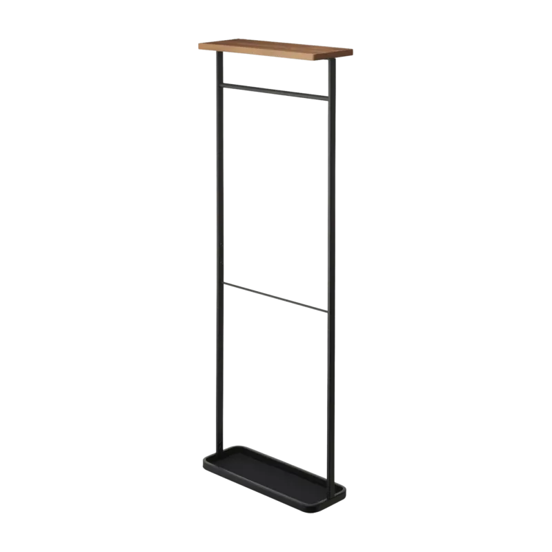 Porte-parapluies suspendu en bois et acier noir Tower - Yamazaki - The Cool Republic