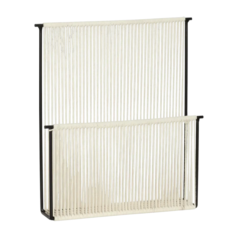 Porte-revues mural noir String - Hübsch - The Cool Republic