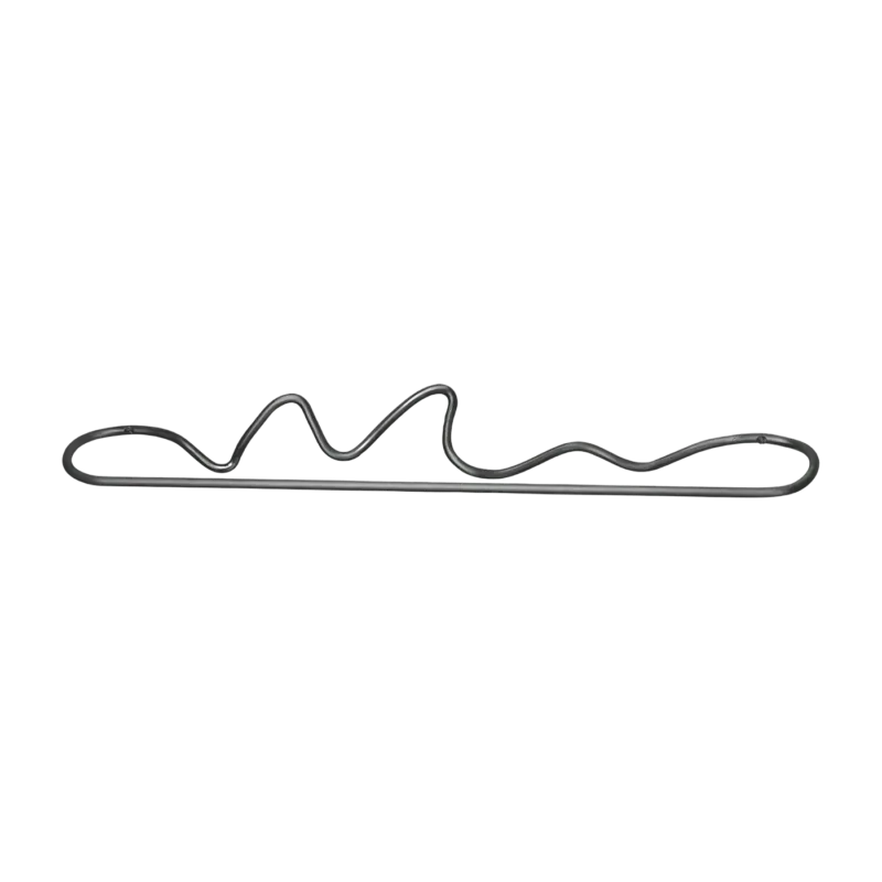 Porte-serviettes en laiton massif noir 65,9 x 10,7 x 8,5 cm Curvature - Ferm Living - The Cool Republic