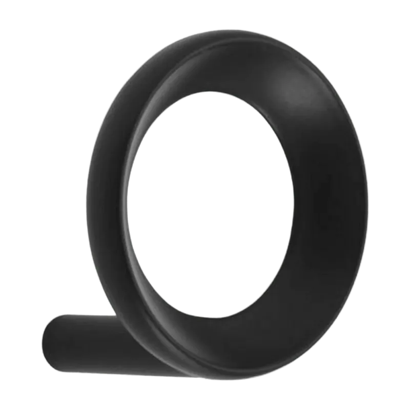 Portemanteaux noir 4,4 cm Loop Hook noir - Normann Copenhagen - The Cool Republic