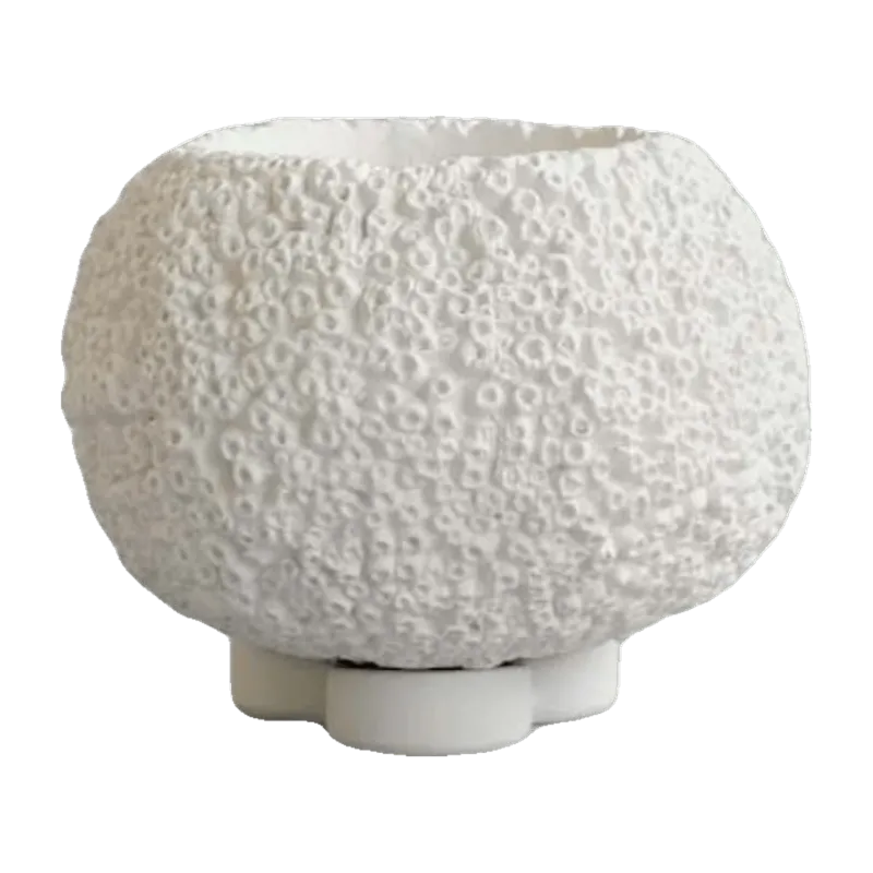 pot de fleur en fibre blanche 17x14cm - 101 Copenhagen - The Cool Republic