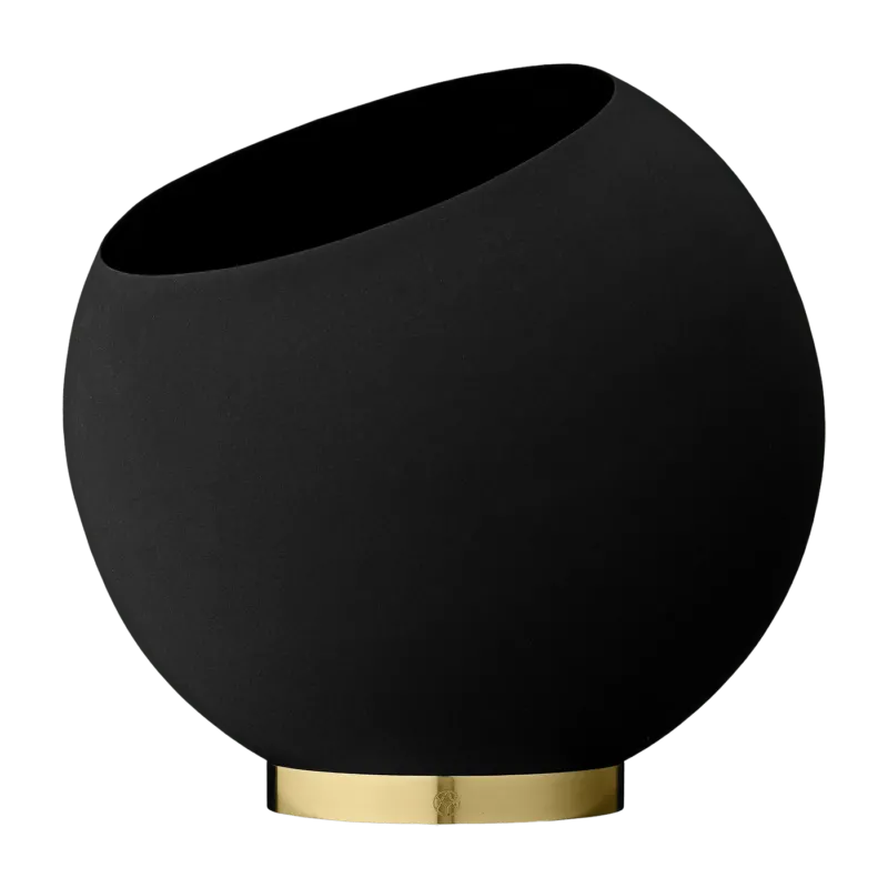 Pot de fleur noir S Globe - AYTM - The Cool Republic