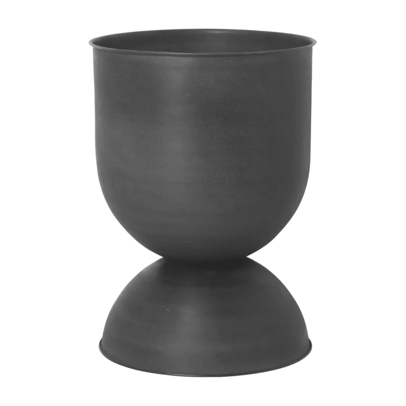 Pot de fleur réversible en fer noir M Hourglass - Ferm Living - The Cool Republic
