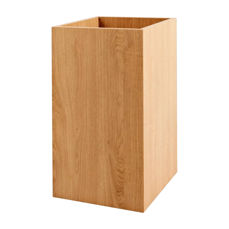 Pot de fleurs carré en bois clair 35 x 35 x 60 cm Palmus - Custom Form - The Cool Republic