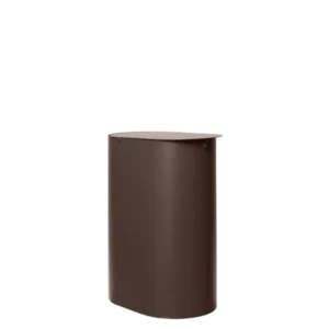 Poubelle en acier marron foncé 36 cm Enkel - Ferm Living - The Cool Republic