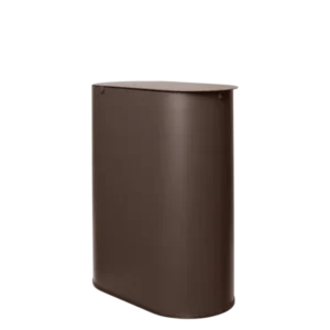 Poubelle en acier marron foncé 50 cm Enkel - Ferm Living - The Cool Republic